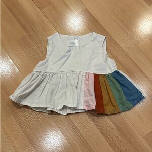 Colorful Kids Sleeveless Top for toddler girls